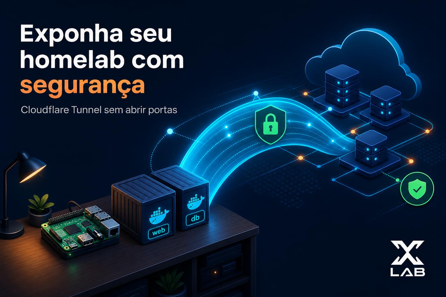 Cloudflare Tunnel: exponha seu homelab com segurança